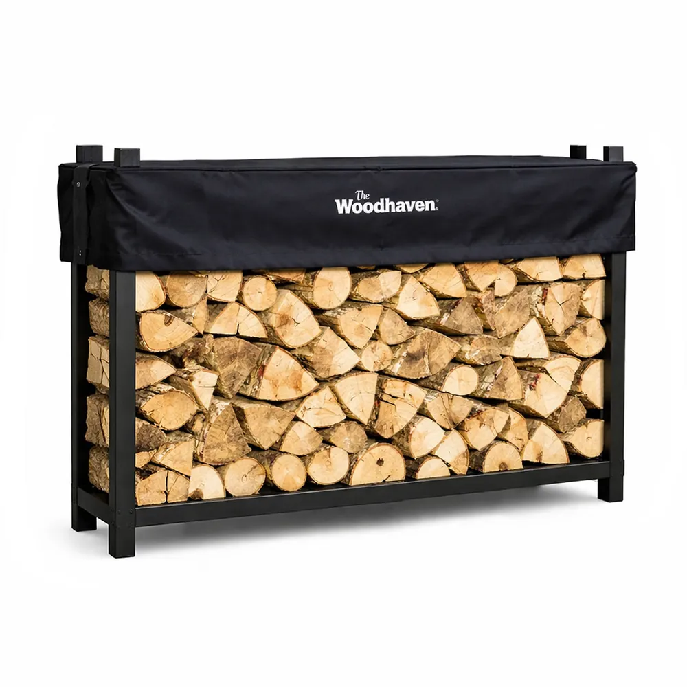 60'' Heavy-Duty Woodhaven Firewood Rack with Cover (Woodhaven NLE5AM_60)