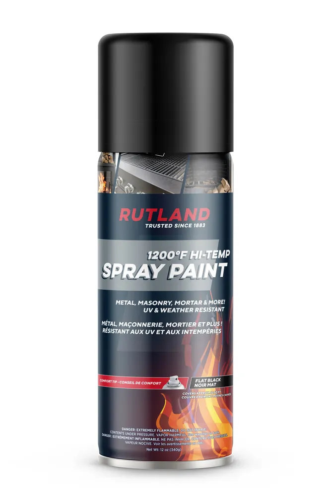 Rutland 1200°F Hi-Temp Spray Paint