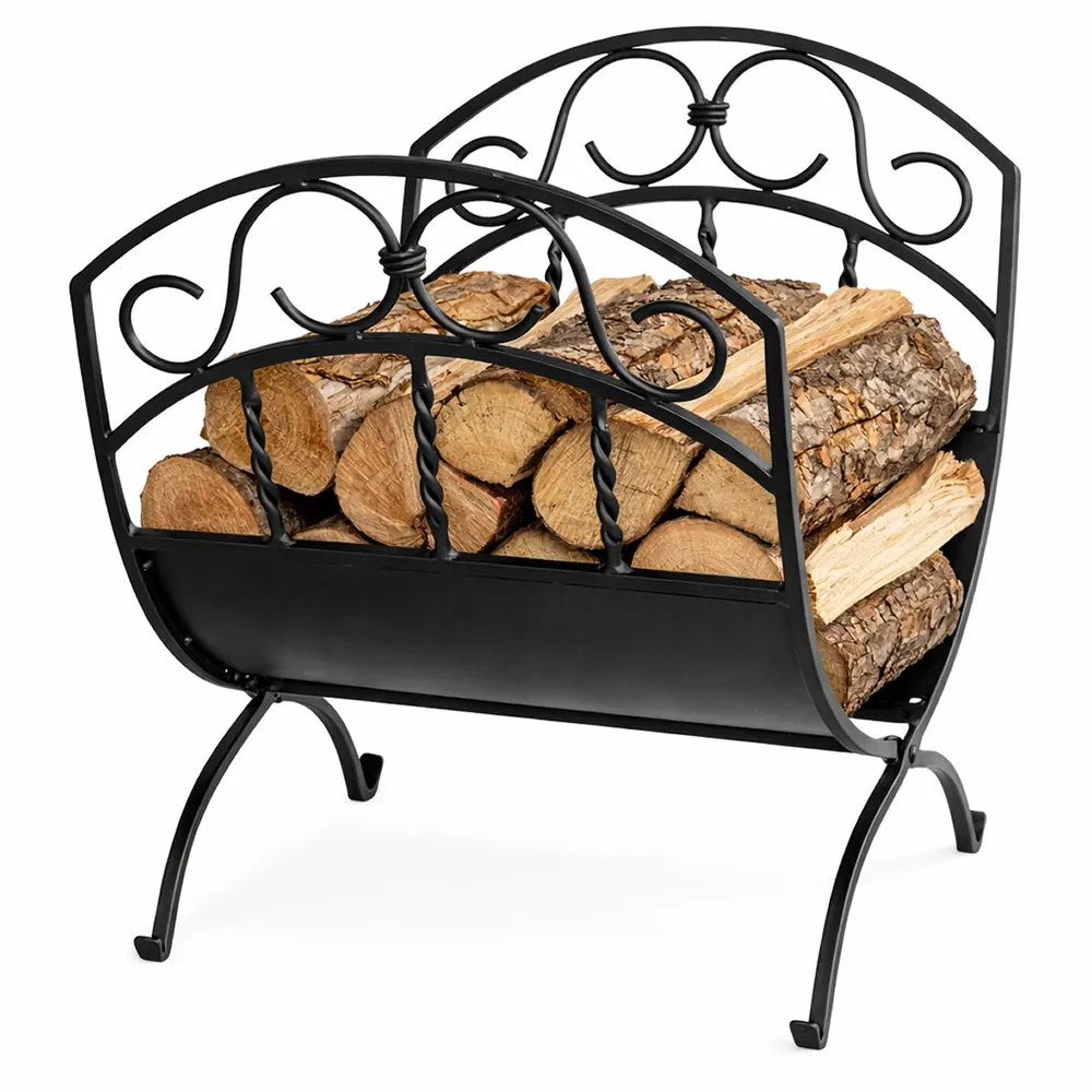 Wrought Iron Log Rack - Black (Uniflame NLE5UW_1035)